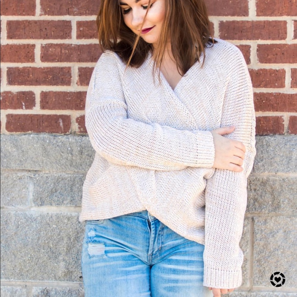 ANISTON Softest Sweater - OATMEAL - Picture 3 of 3